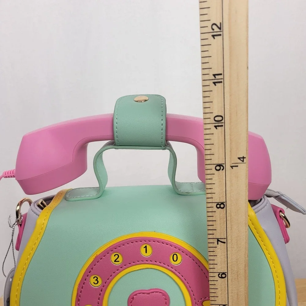 Bewaltz Ring Ring Phone Convertible Handbag Cotton Candy Mint Retro  Telephone